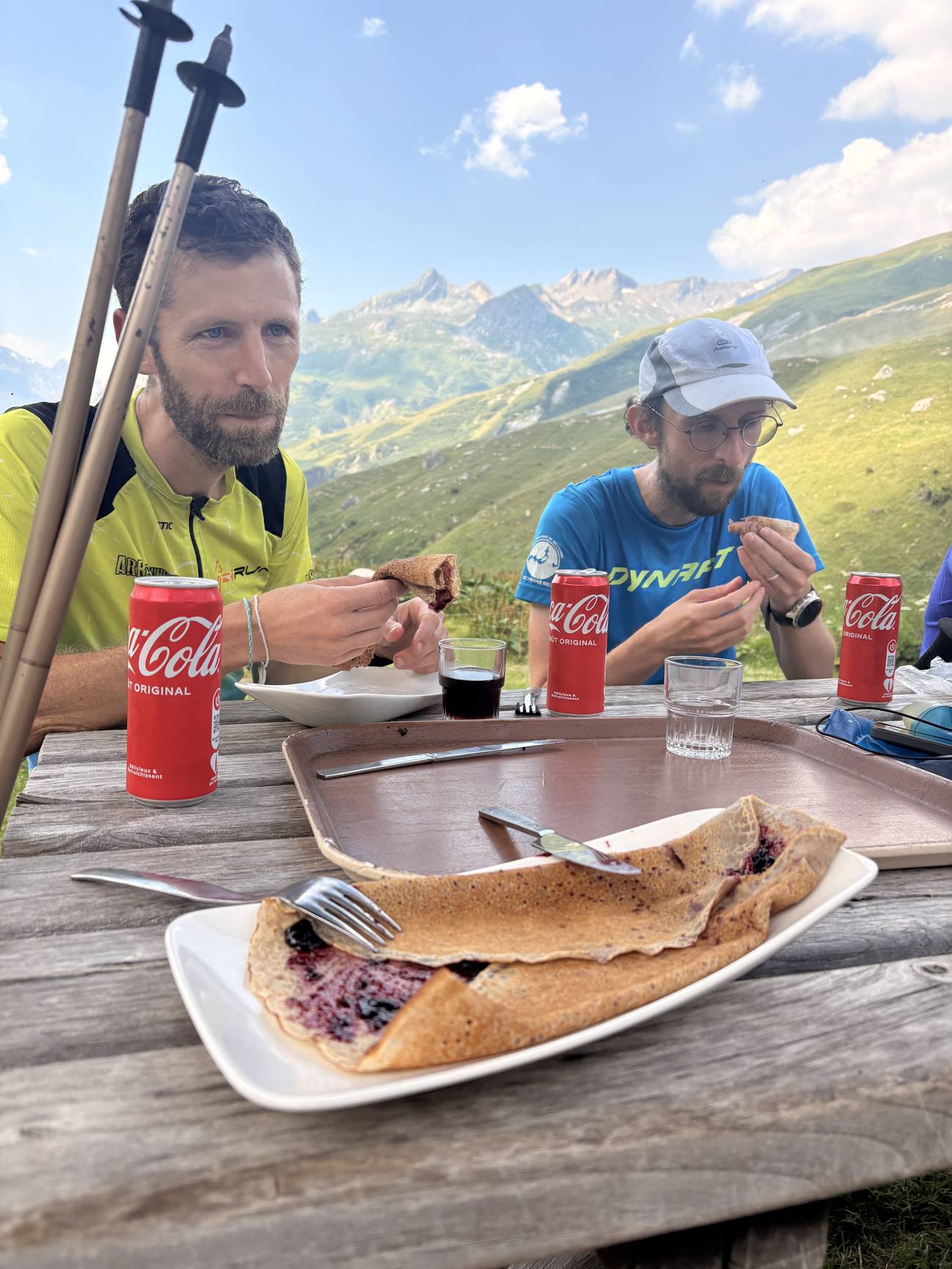 La crêpe à la myrtille, refuge des Mottets