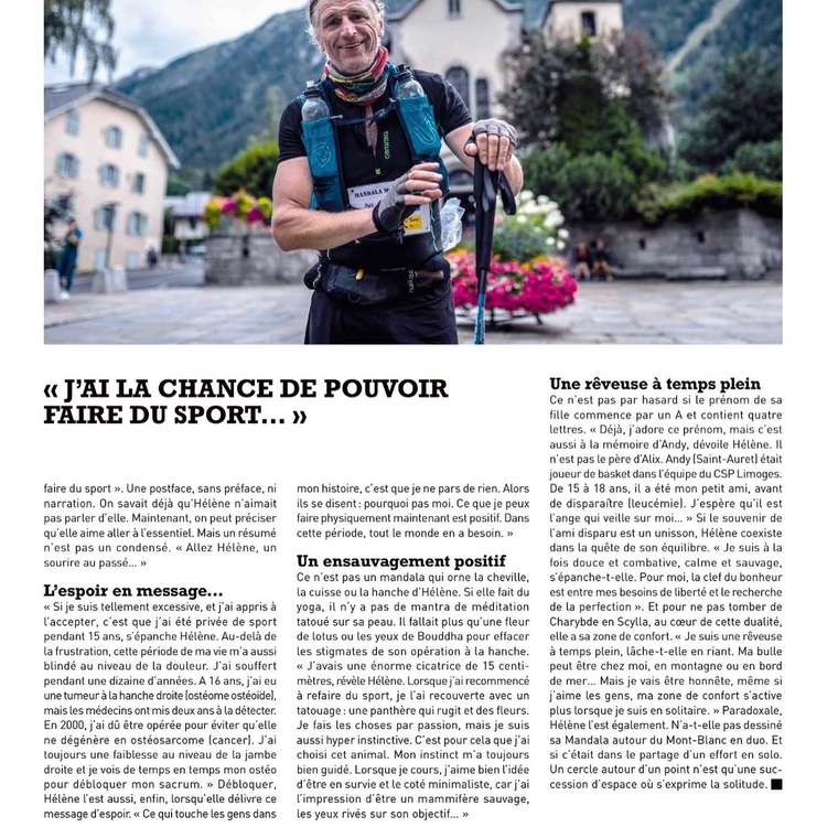 « J'ai la chance de pouvoir faire du sport »